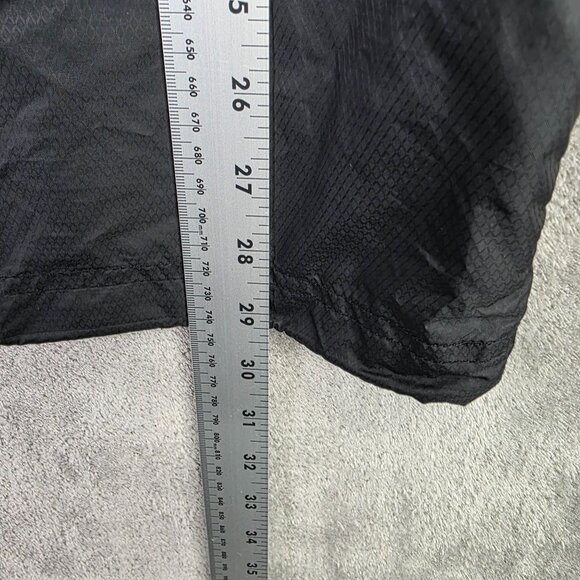 Mens Nike OSU Black & Orange 1/4 Zip Windbreaker Jacket Oklahoma State Size L - Picture 7 of 9